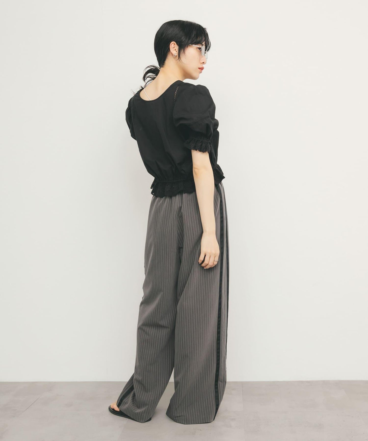 2WAY簡約蕾絲襯衫