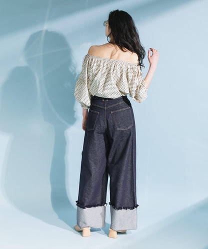 2WAY花卉印花襯衫