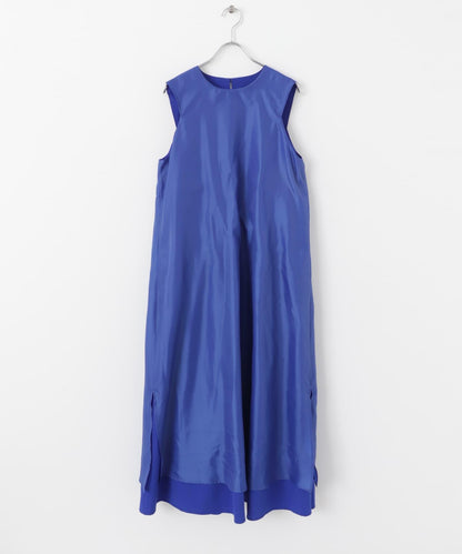 無袖抽繩連衣裙