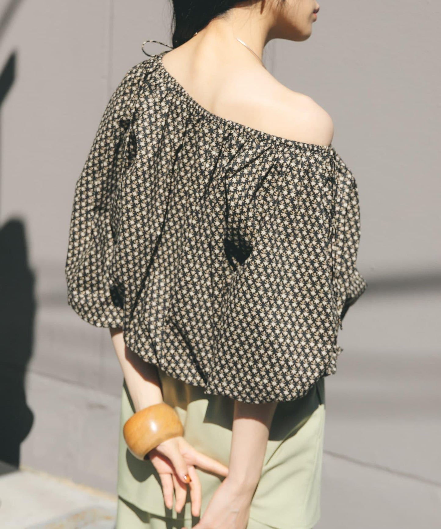 2WAY花卉印花襯衫