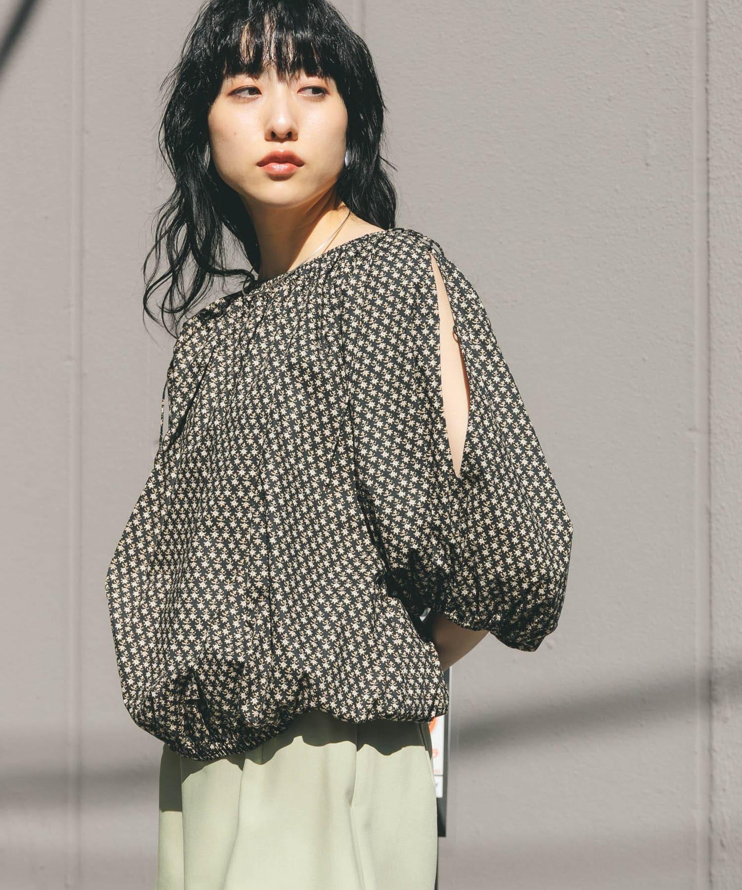 2WAY花卉印花襯衫