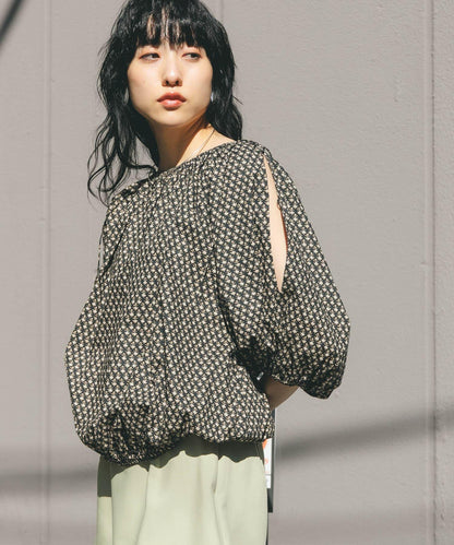 2WAY花卉印花襯衫