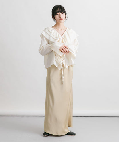 緞面修身半身裙