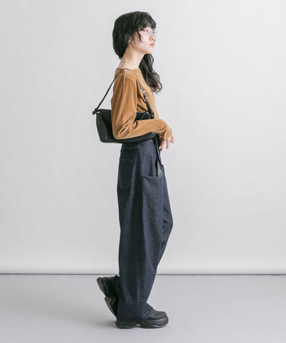 不對稱修身單肩包