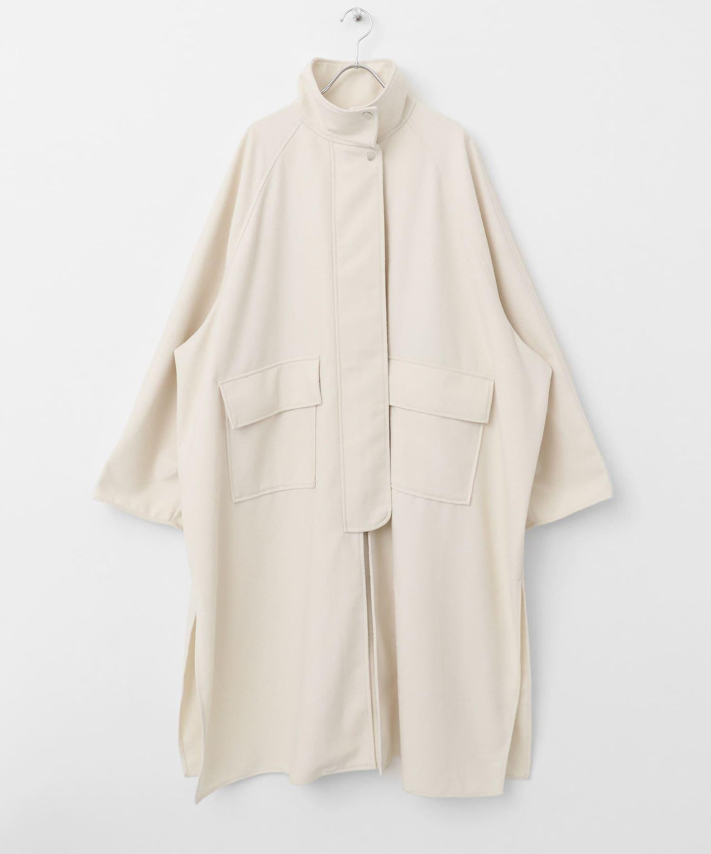 立領圈圈呢大衣