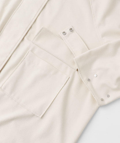 立領圈圈呢大衣