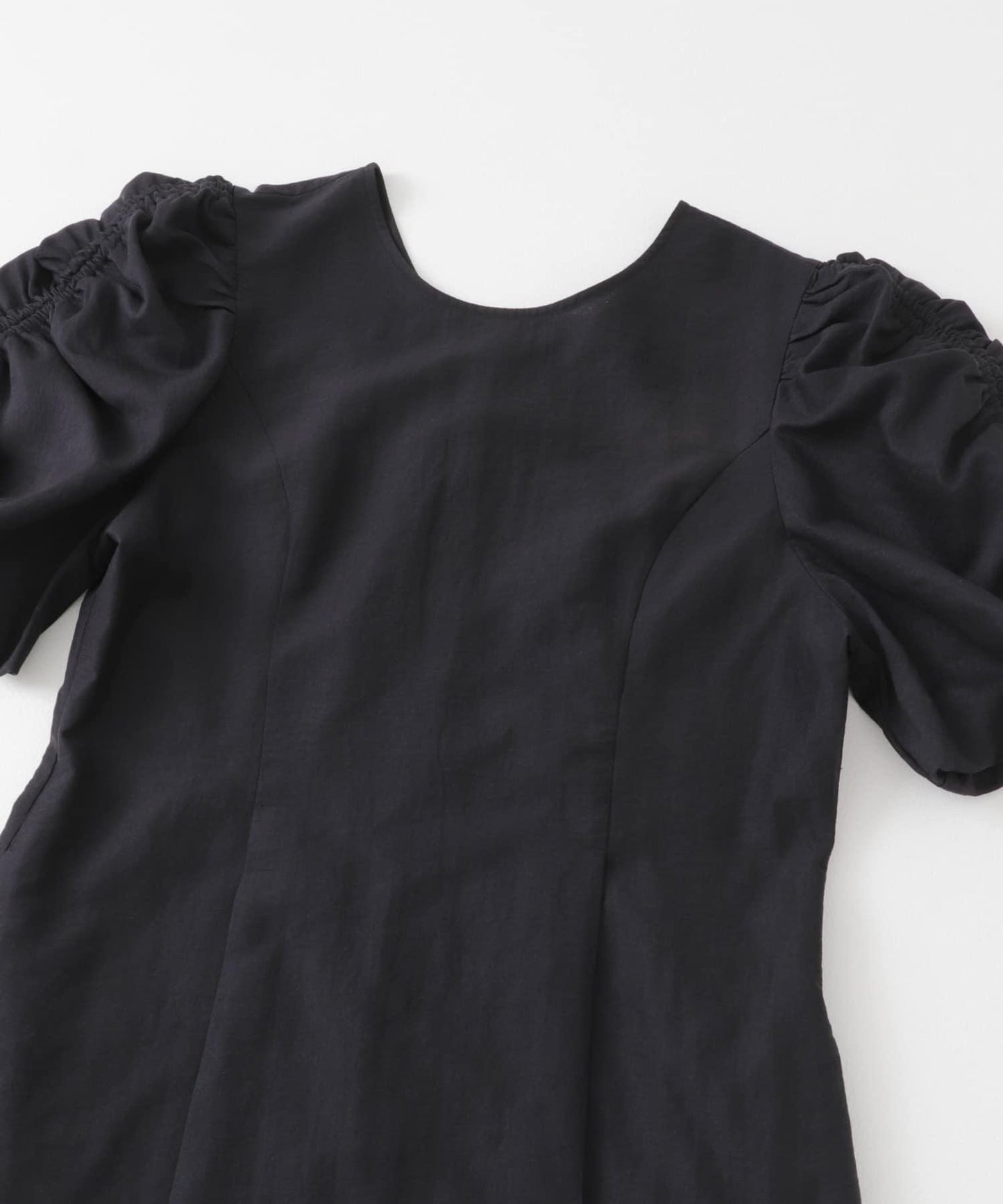 2尺碼可選抽繩袖連衣裙