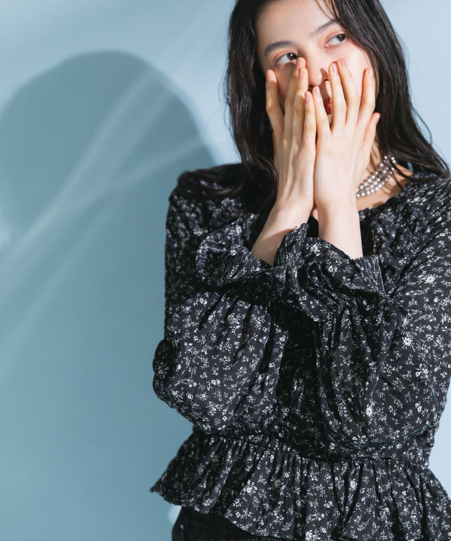 花卉印花吊帶背心上衣