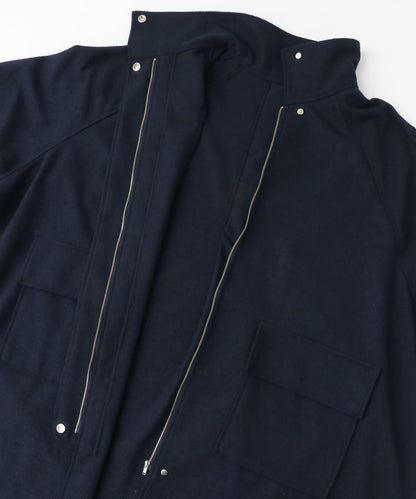 立領圈圈呢大衣