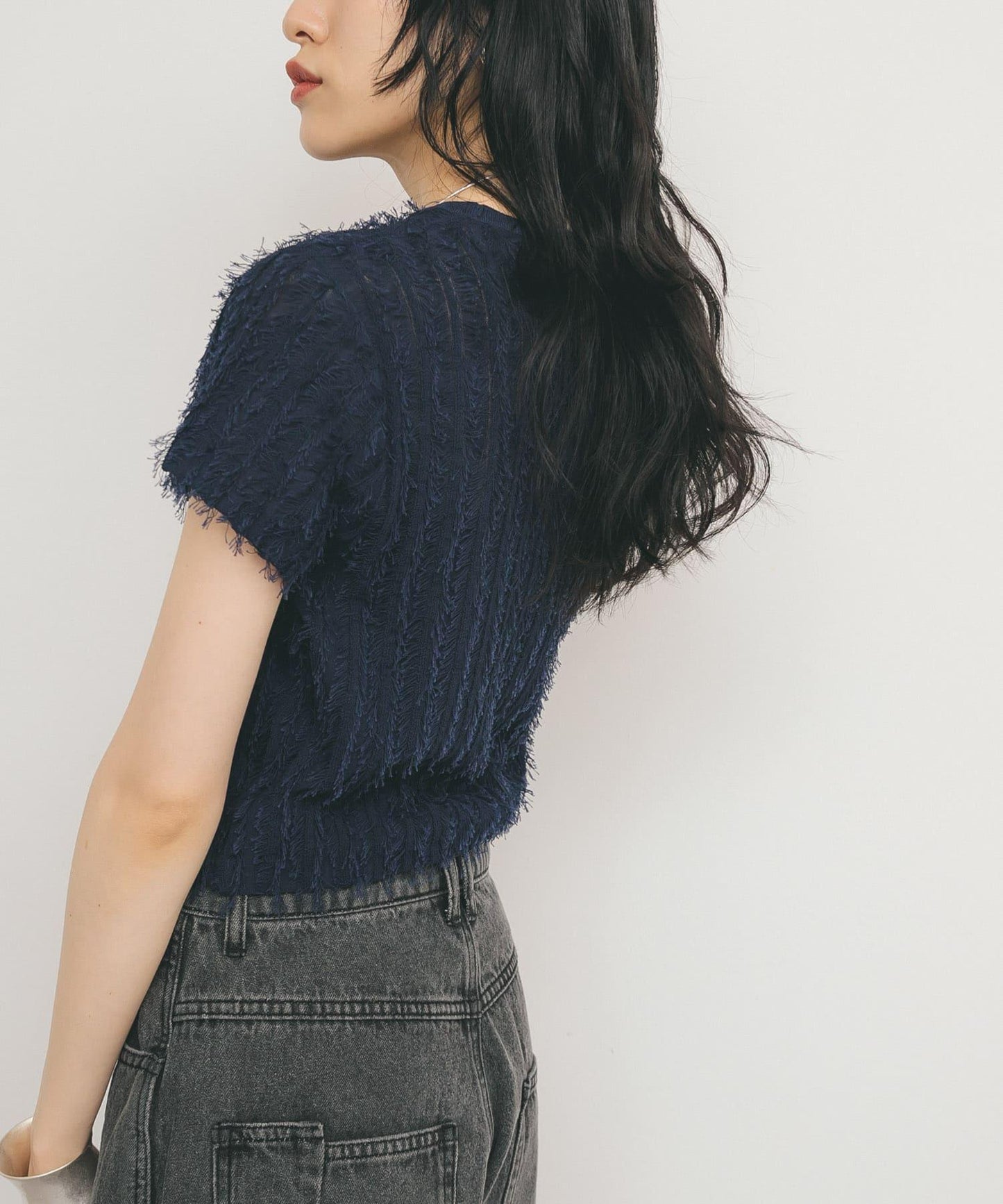 迷你流蘇針織T恤