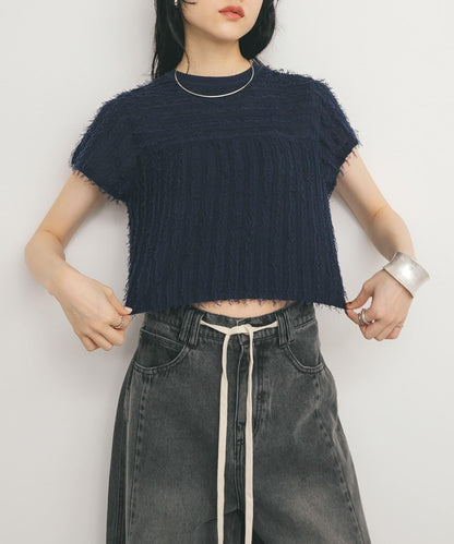 迷你流蘇針織T恤