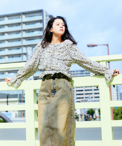 花卉印花吊帶背心上衣