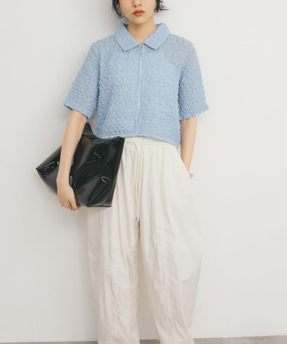 爆米花短款襯衫