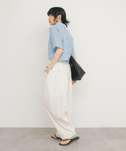 爆米花短款襯衫