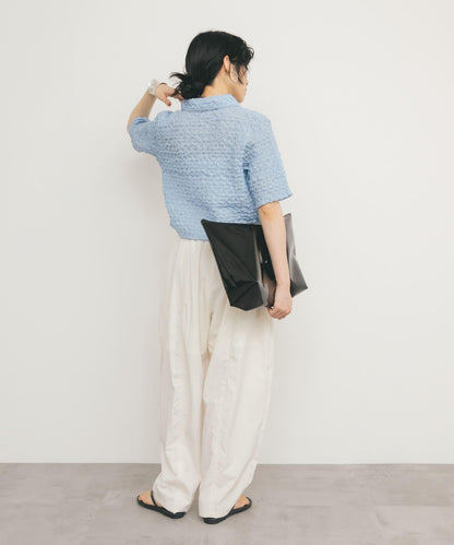 爆米花短款襯衫