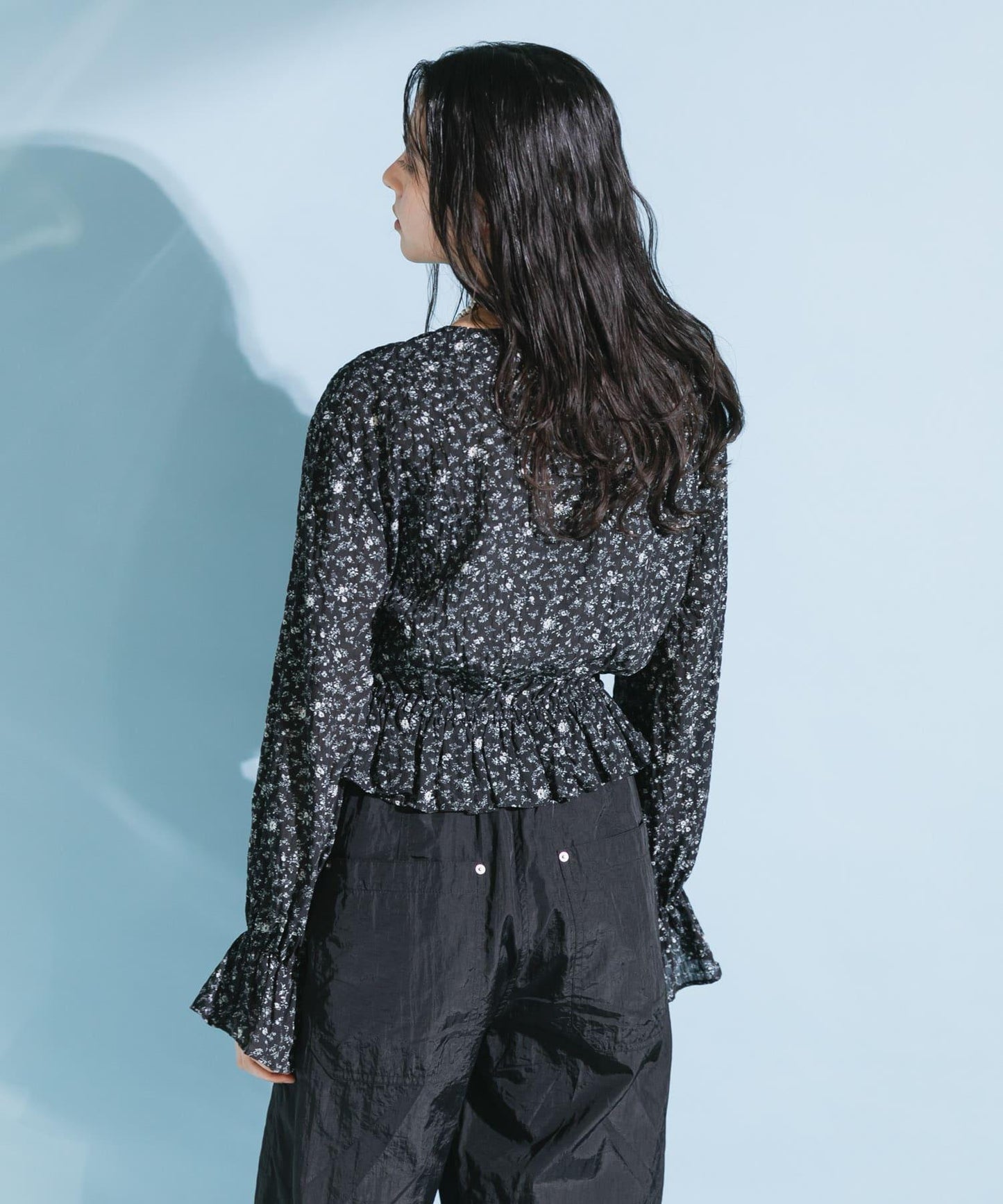 花卉印花吊帶背心上衣