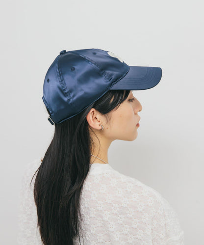 立體刺繡緞面棒球帽