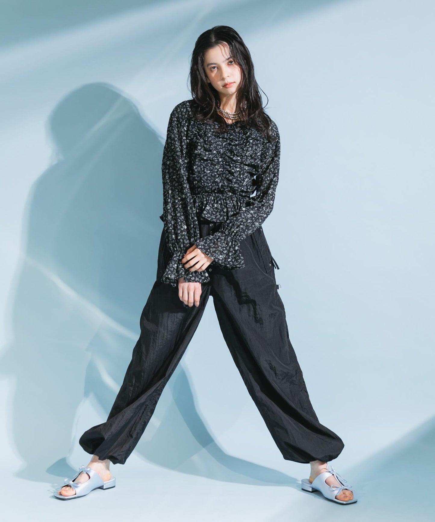 花卉印花吊帶背心上衣