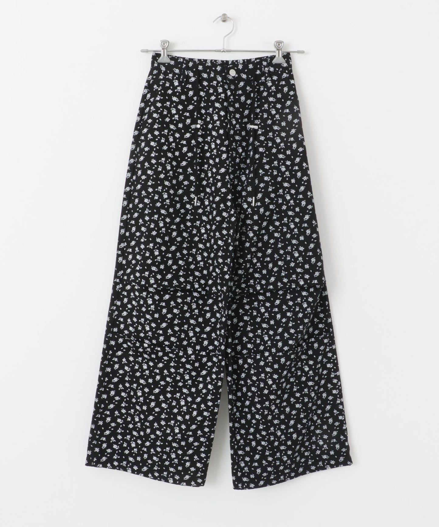 花卉印花抽繩褲