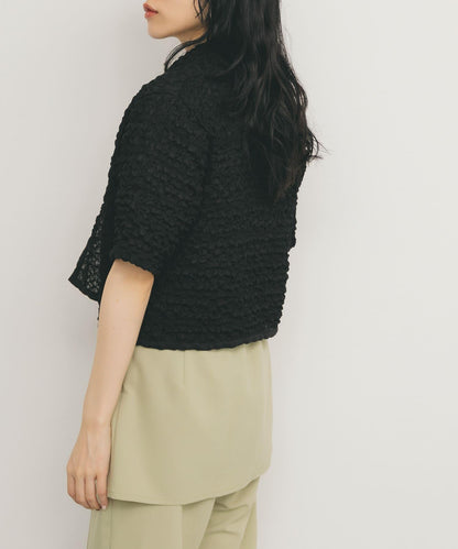 爆米花短款襯衫