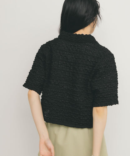 爆米花短款襯衫