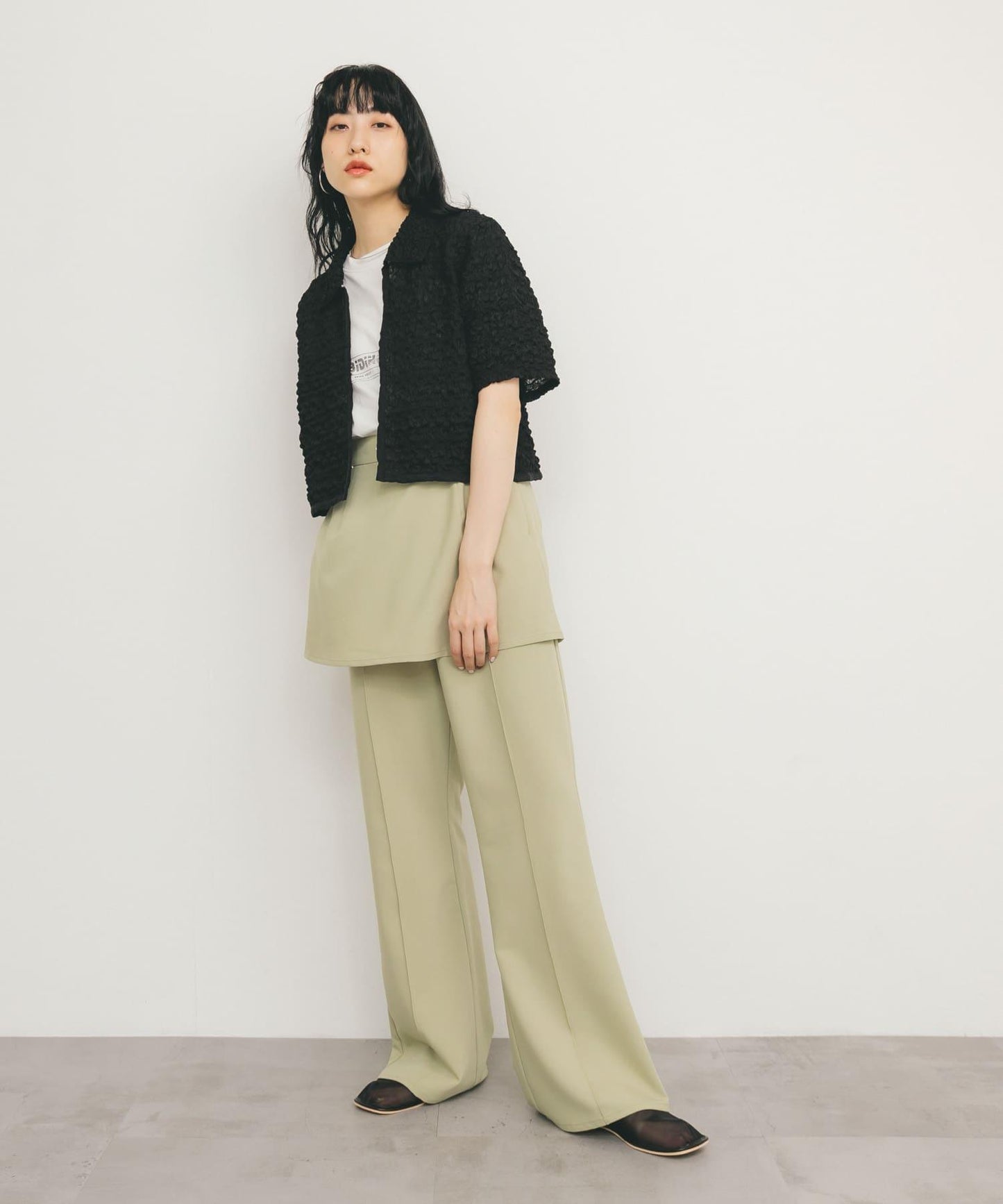 爆米花短款襯衫