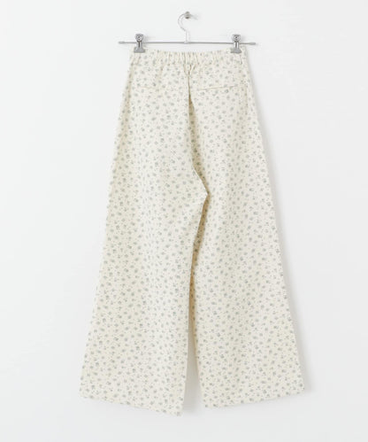 花卉印花抽繩褲