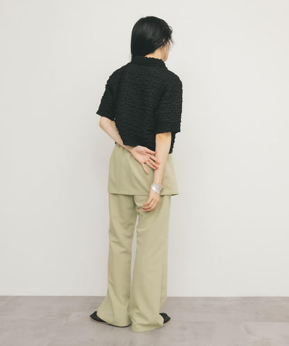 爆米花短款襯衫