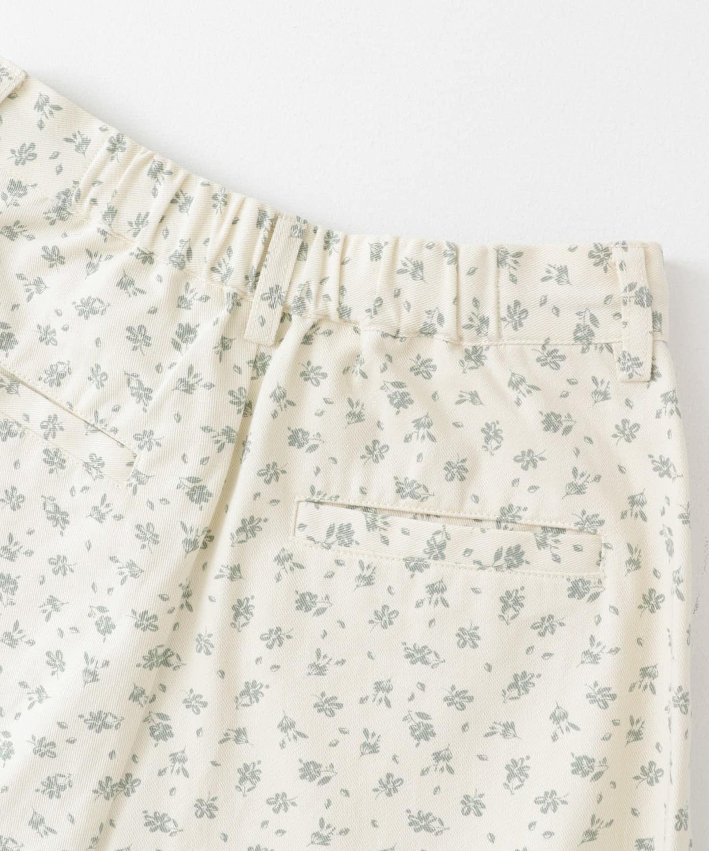 花卉印花抽繩褲