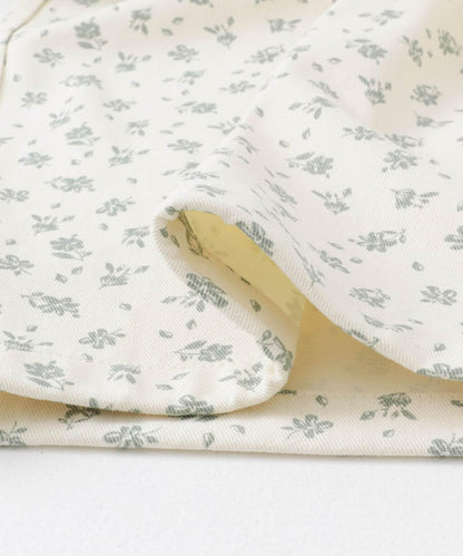 花卉印花抽繩褲