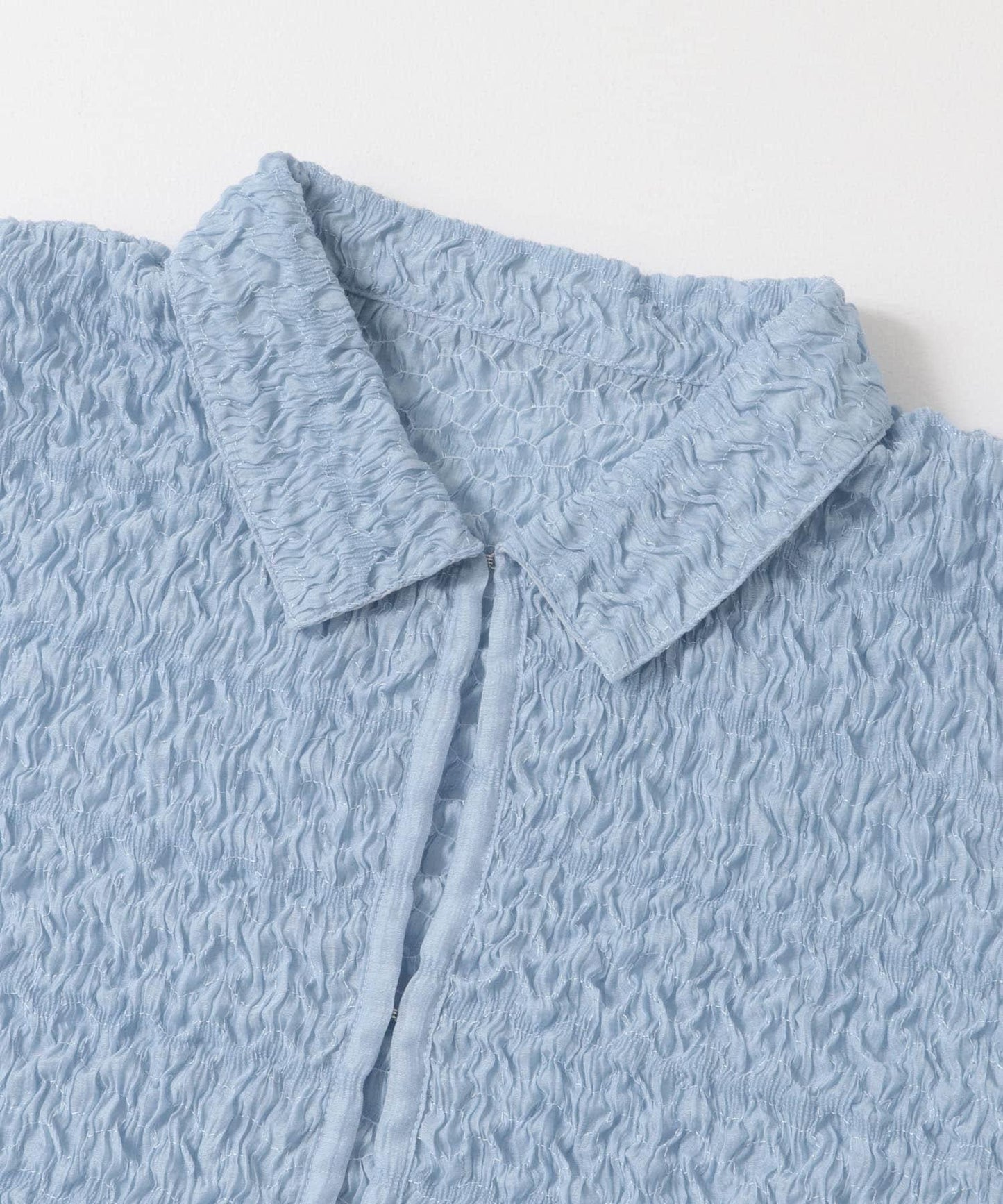 爆米花短款襯衫