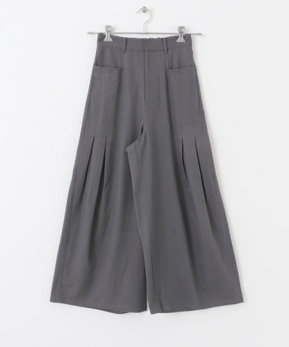 2尺碼可選側褶寬鬆長褲