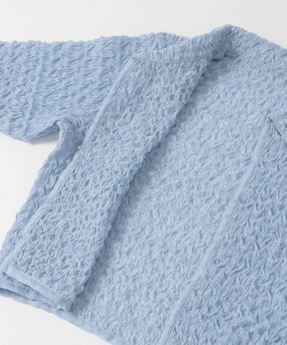 爆米花短款襯衫