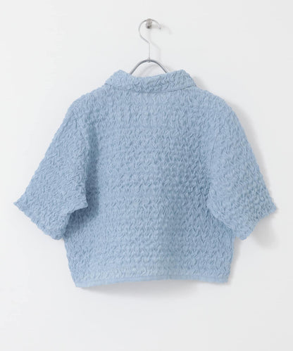 爆米花短款襯衫