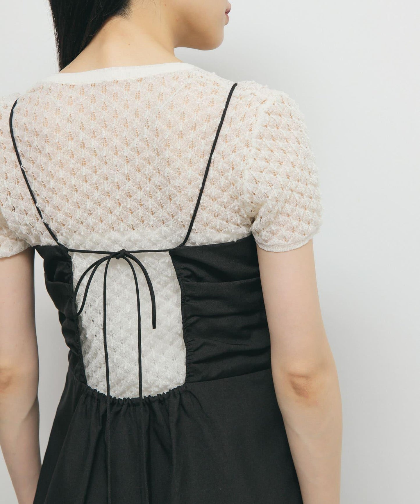 透視短款針織衫