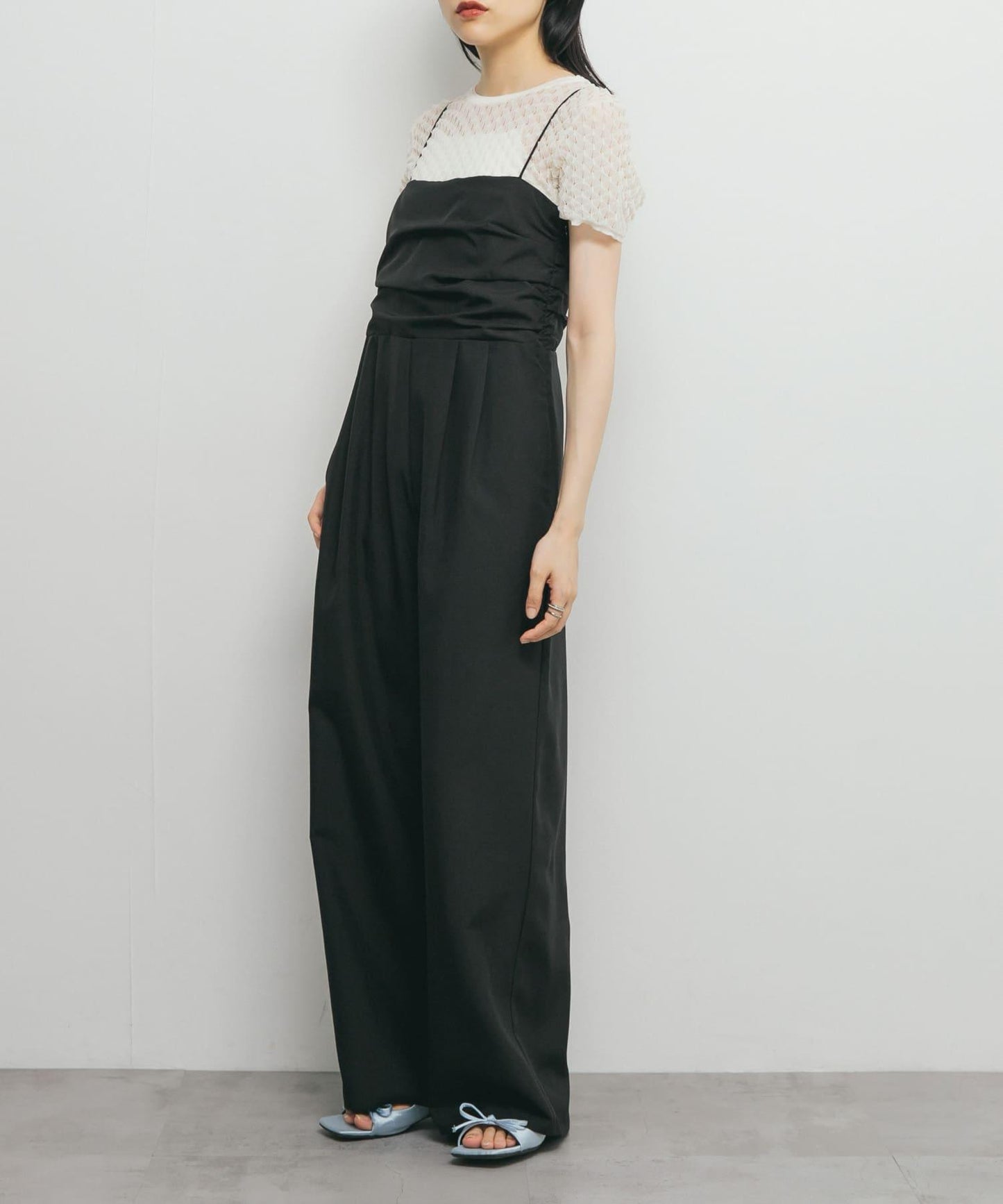 透視短款針織衫