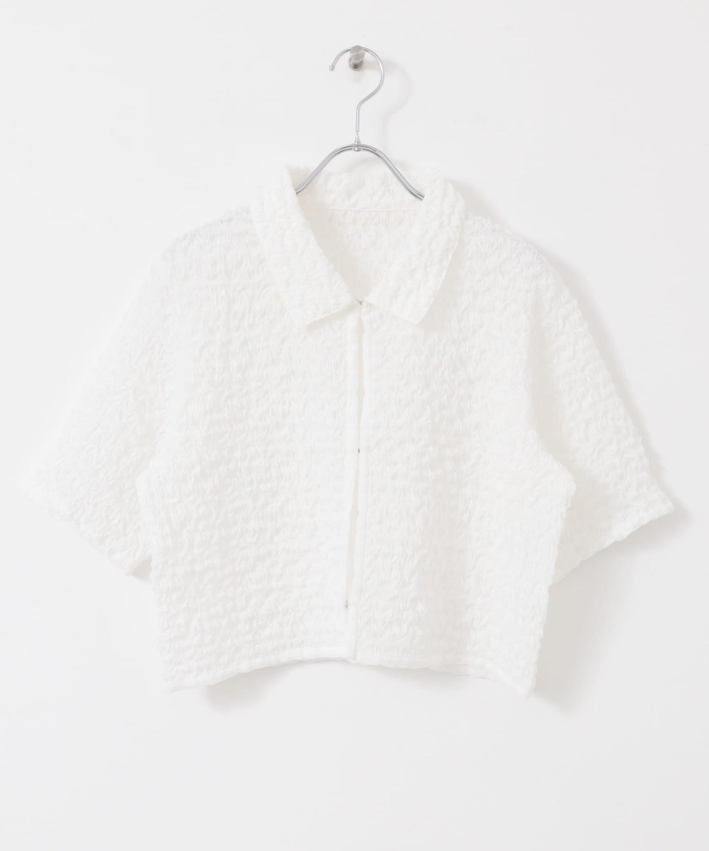 爆米花短款襯衫