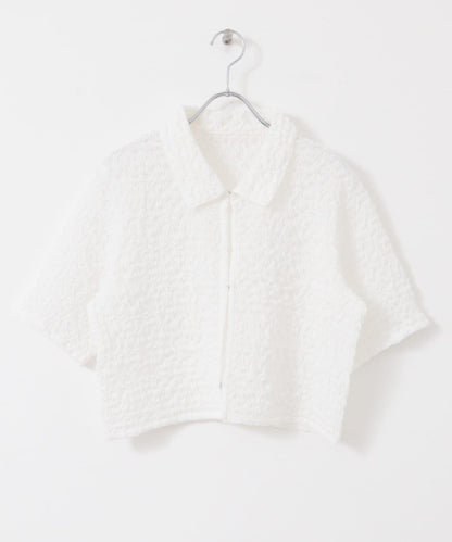 爆米花短款襯衫