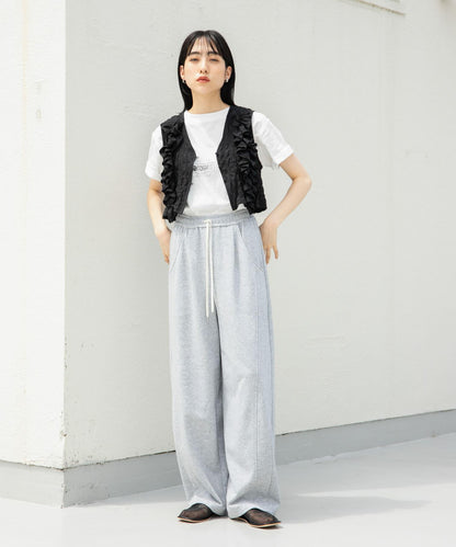 2WAY荷葉邊無袖上衣