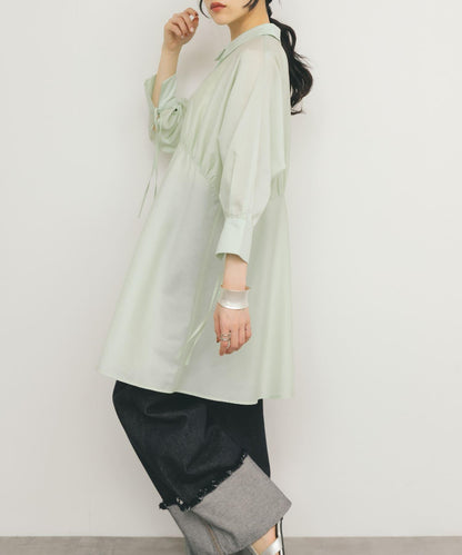 曲線褶皺迷你連衣裙