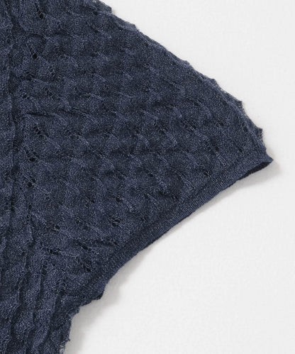 透視短款針織衫