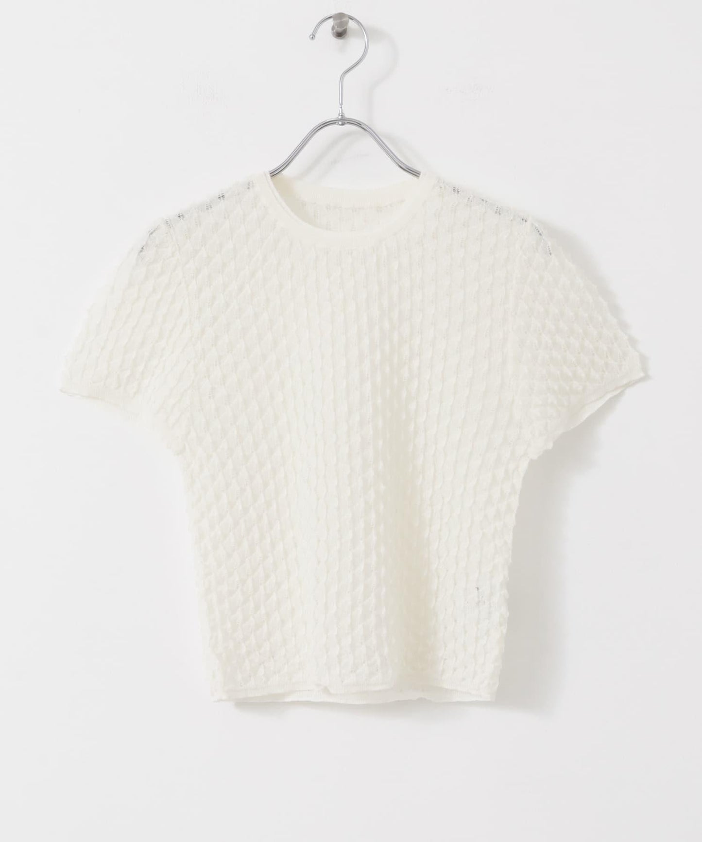 透視短款針織衫