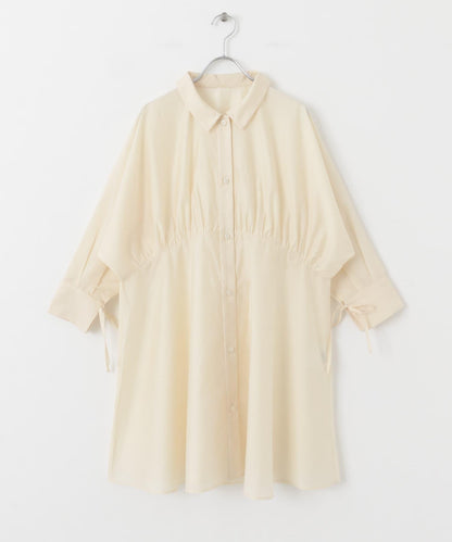 曲線褶皺迷你連衣裙