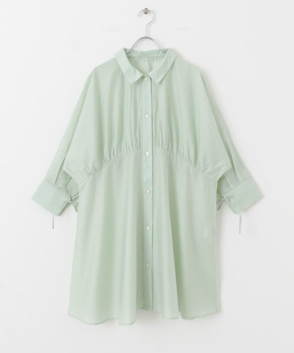 曲線褶皺迷你連衣裙