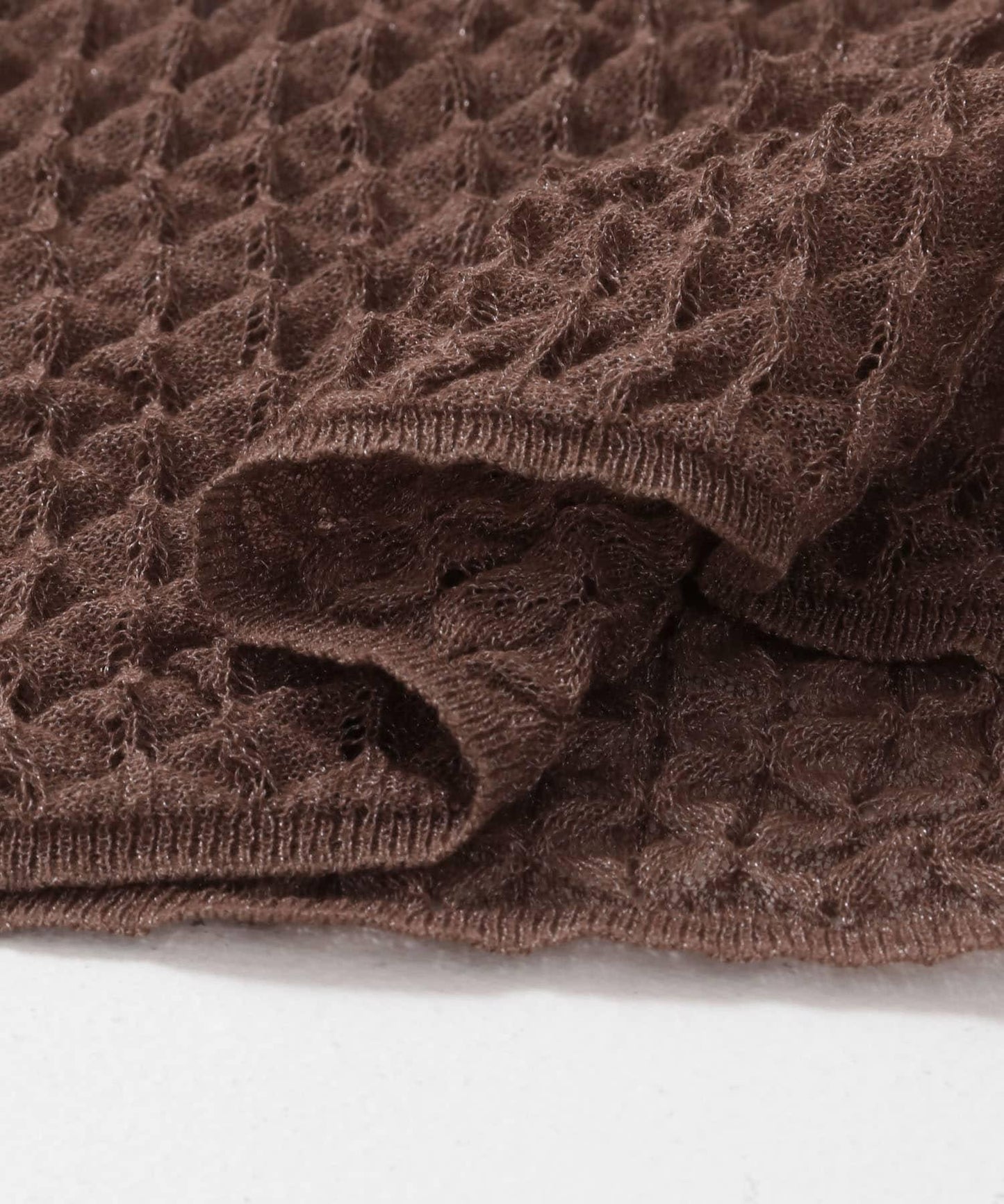 透視短款針織衫