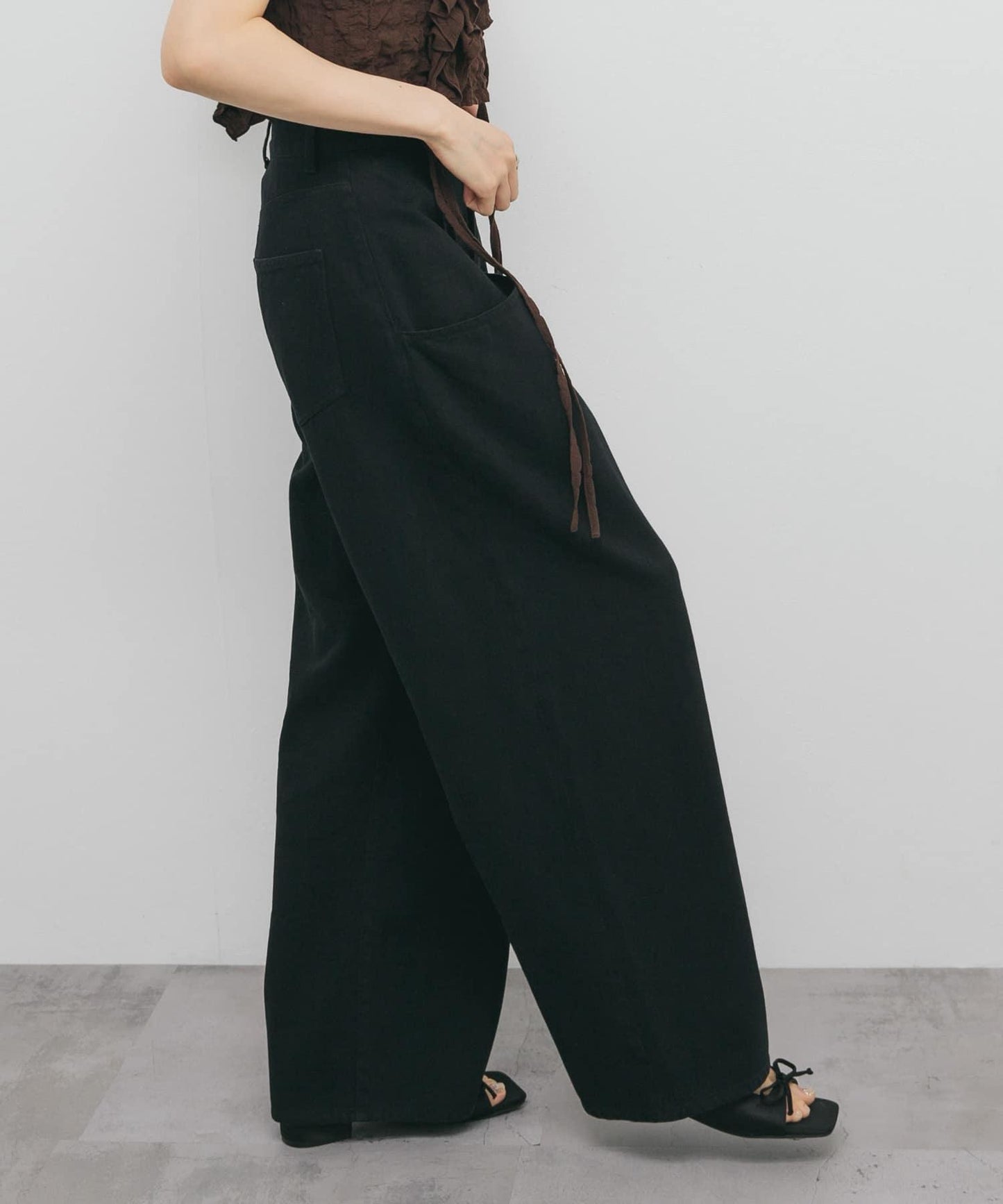 3尺碼可選大口袋設計斜紋長褲