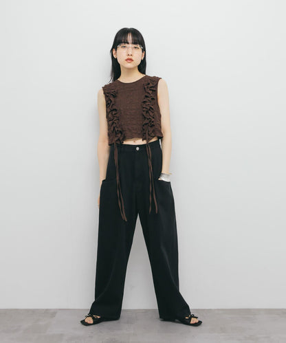 3尺碼可選大口袋設計斜紋長褲