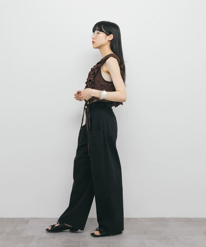 3尺碼可選大口袋設計斜紋長褲