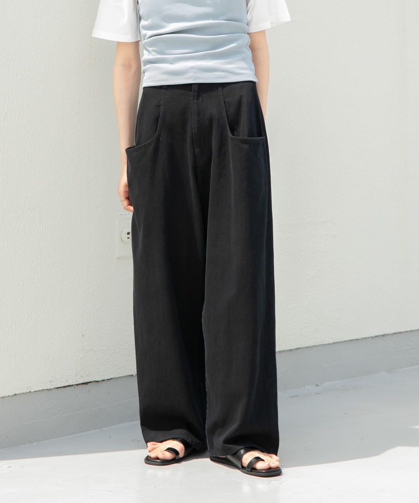 3尺碼可選大口袋設計斜紋長褲