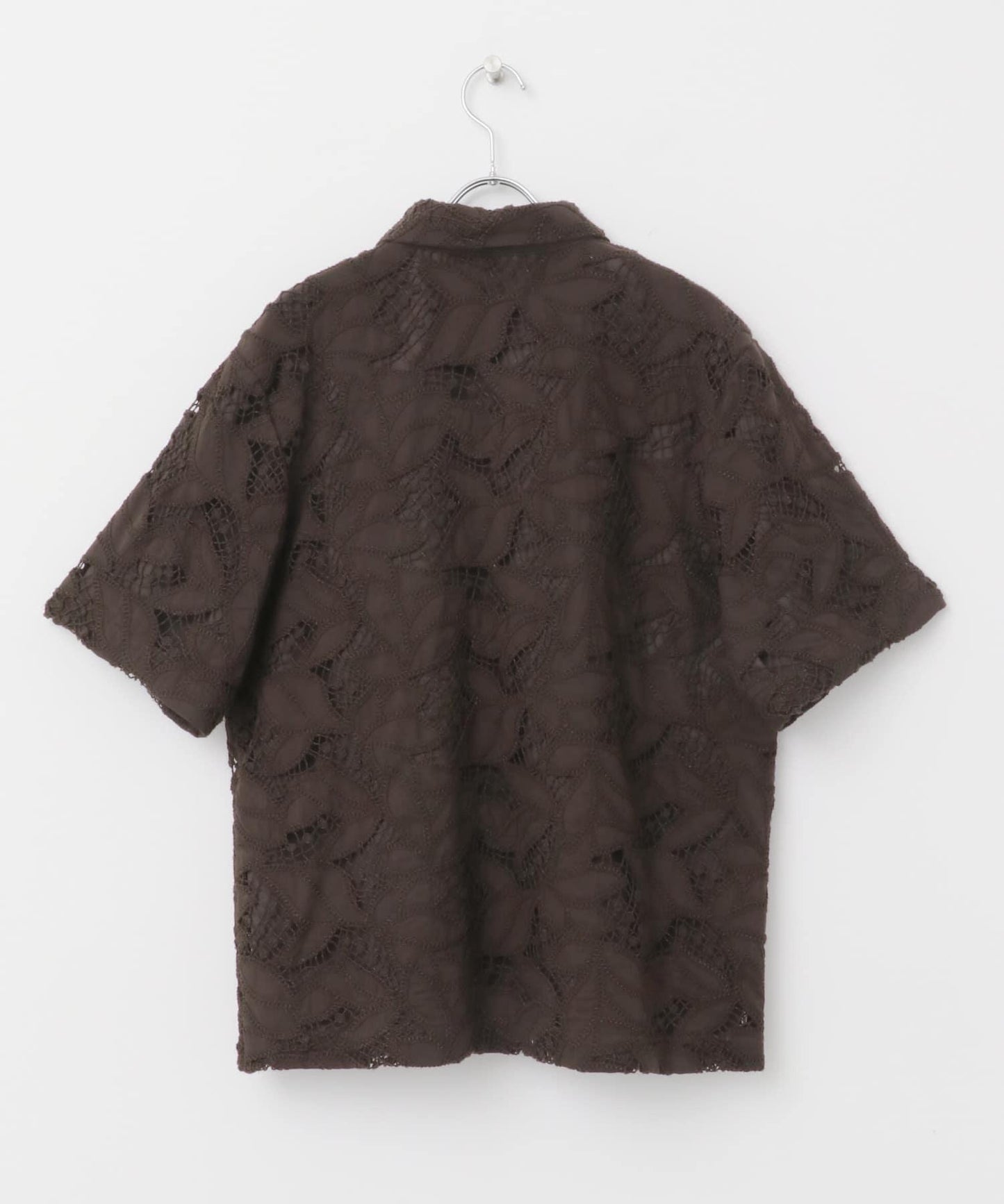 化纖蕾絲寬鬆襯衫